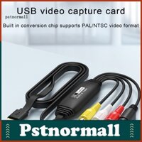 Pst USB Video Capture Card Adapter 1080P VHS VCR TV sang kỹ thuật số Bộ chuyển đổi RCA sang USB Cáp kết nối cho Windows cho Mac OS cho Linux cho Android