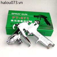 Pt-871 Súng phun sơn đầy màu sắc Sơn lót cao su Túi nước Túi nước Cát Súng phun đá giả Sơn áp lực Thùng sơn phun sơn