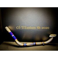 ,PTITANIUM cổ pô titan cho xe tay ga lon bô zin tay ga honda vario click sh mode vision air blade ab full combo cnc xịn