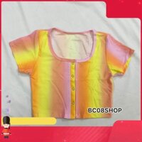 PTVA Hot Áo croptop loang màu galaxy chất thun cotton(nhiều mẫu) chất lượng PTVA