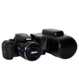 PU Leather Camera Case Cover Storage Case For DSLR Ni kon D810 D800 (24-70mm) Lens Bag - intl