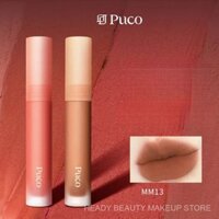 PUCO Puff Knock Mousse Lip Mud Lip Lacquer Matte Finish Velvet White Lipstick Mm13 White Moonlight MBDS