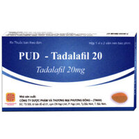 PUD - Tadalafil 20, điều trị rối loạn chức năng cương dương ở nam giới