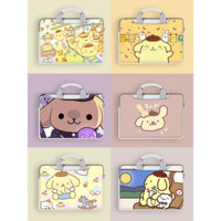 Pudding Dog Notebook Túi đựng máy tính xách tay Huawei 123 inch Dễ thương Thích hợp cho Apple Xiaomi Túi máy tính xách tay trò chơi 52cm 14 Da đeo chéo Máy tính xách tay 16 lớp lót Bảo vệ ins
