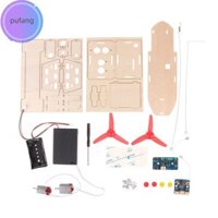 Pufang DIY Điều Khiển Từ Xa Tàu Gió Mô Hình Lắp Ráp Thuyền Khoa Học Thí Nghiệm Bộ Đồ Chơi vn