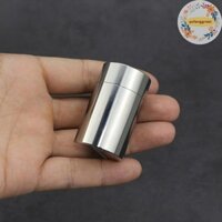 Pufanggreat 1 Hộp đựng thuốc Mini Hộp đựng trà Bình đựng trà Vòng thép không gỉ Stash Jar Hộp đựng di động Hộp đựng thảo dược kín khí VN