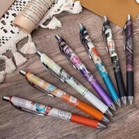 Puffocat☢ Nhật Bản Pentel Harry Potter Phiên bản giới hạn Huy hiệu Đồng thương hiệu BLN75 Bút Gel khô nhanh 0,5mm