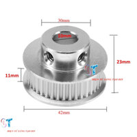 Pulley Bánh Răng Nhôm 3M40 Răng Bản Rộng Đai 11mm Trục 10mm