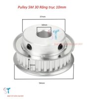 Pulley Bánh Răng Nhôm 5M30 30 Răng Bản Rộng Đai 16MM Trục 10MM