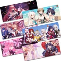 Puls Size Anime Honkai Impact 3 Miếng Lót Chuột Tốc Độ / Phiên Bản Điều Khiển Lớn Khóa Chơi Game Cạnh Miếng Lót Chuột Bàn Phím Miếng Lót