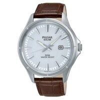 PULSAR PX3049X1 Nam 42mm, Solar (Năng lượng ánh sáng), Dây da