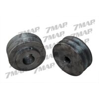 Puly Buly Pulley Gang 100 x 2 Rãnh A Hàng Đặc
