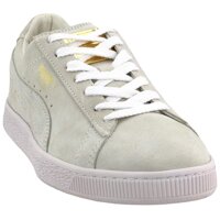 PUMA Mens Suede Classic Metal Badge Lace Up Sneakers Casual Sneakers,