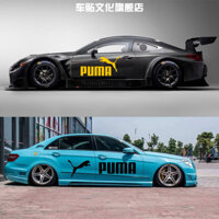 Puma PUMA Dạo Phố Xe Miếng Dán Hợp Thời Trang Độc Đáo Thân Xe Tai Gương Chiếu Hậu PUMA Latte Trang Trí Xe Hơi Miếng Dán
