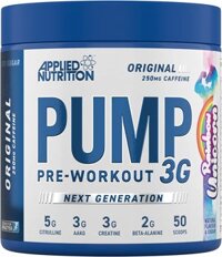 Pump 3G Pre Workout Applied Nutrition 50 Scoop 25Serving - Tăng Sức Mạnh Sức Bền - Có Caffeine - Rainbow Unicorn