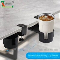 Punch-Free Desktop Rotatable Cup Saucer Cup Holder Hanging Table Storage Teacup Water Cup Table Side Water Cup Holder Table storage rack  Household items