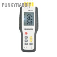 PunkyRabbit Nhiệt kế cảm biến cặp nhiệt điện kỹ thuật số loại K HT-9815 4 kênh