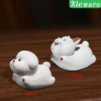 Puppy Trà Thú Cưng Trang Trí Tượng Đất Sét Điêu Khắc Cho Bàn Trung Tâm Phòng