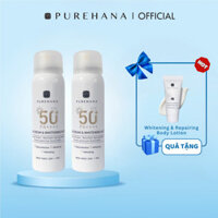 PURE HANA Xịt Chống Nắng Và Dưỡng Trắng Da Face & Body Purehana Peony Flower 50ml