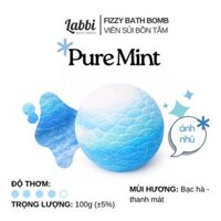 PURE MINT [Labbi] Bath bomb /  Bom tắm / Viên sủi bồn tắm dưỡng da/ Bom tắm
