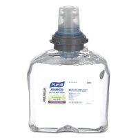 PURELL 5391-02 Tfx Green Certified Instant Hand Sanitizer Foam Refill, 1200ml, Clear