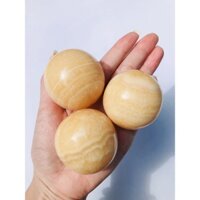Purify & Cleanse Đá Canxit Màu Vàng Hình Cầu Đường Kính 4.5cm Phong Thủy Yellow Calcite Sphere Tarot Reiki Meditation