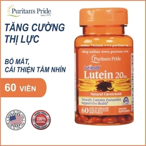 Puritan's Pride Lutein 20g - bổ mắt chứa Lutein & Zeaxanthin chống suy thoái võng mạc và điểm vàng - 60 viên