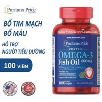 Puritan's Pride Omega 3 Fish oil 1000 mg (Viên uống dầu cá bổ sung Omega-3 của Puritan's Pride - 100 viên)