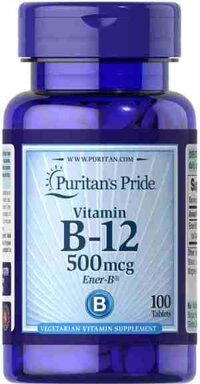 Puritan's Pride Vitamin B12 500mcg 100 viên