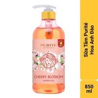 Purité Sữa Tắm Purité Cherry Blossom Shower Gel Mềm Mịn Da Hương Hoa Anh Đào 850ml