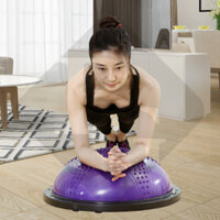 (Purple 58x20) BG Bóng Gai tập YOGA bóng tập thể lực thăng bằng BALL BALANCE Bosu-ĐƯỜNG KÍNH: 60CM