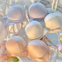 Push Up Bra Ngực Nhỏ Tập Hợp Quần Lót Ren Nữ Satin Đồ Lót Không Dây Bralette