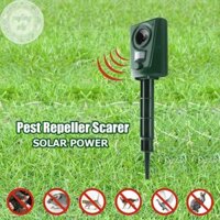 Pusky Siêu Âm Năng Lượng Mặt Trời Mèo Chó Đuổi Cáo Sâu Hại Scarerrent Repeller Garden VN