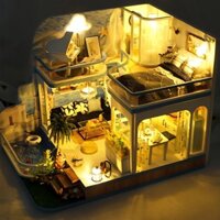 PUZZLIA đồ chơi mini 3d puzzle Nhà Mẫu Tự Làm Handmade Cabin Xây Dựng Lắp Ráp Âm Nhạc Hộp Nhạc Tùy Chỉnh Quà Tặng Sinh Nhật Cho Nam Nữ