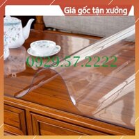 PVC (Dày 3mm x k1.2m) dùng làm khăn trải bàn | Tấm PVC trải sàn | Nhựa PVC trong suốt.