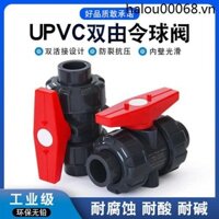 Pvc Đôi Đặt Hàng Van Bi UPVC Ống Đôi Sống Kết Nối Công Tắc Youren Đặt Hàng Dầu Vít Van Cổng Nhựa Dính Hóa Chất Công Nghiệp