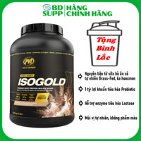 PVL ISO GOLD Whey Protein Isolate & Hydrolyzed 5Lbs 2.2kg (73sv), Hỗ Trợ Tăng Cơ, Lợi Khuẩn, Enzyme