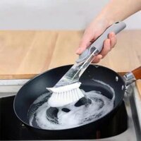Pvn11858 bàn chải nhựa chà sàn đa năng cán dài tự động xịt nước cây chổi bọt biển cọ rửa nhà bếp phòng tắm vệ sinh t2