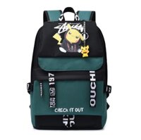 Pvn17066 balo đi học hình pikachu có dạ quang phát sáng