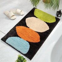 Pvn30907 thảm lau/thảm chùi chân lông xù, lông cừu 3d chống trượt nhà tắm,nhà bếp,phòng khách siêu mềm mại 40x60cm