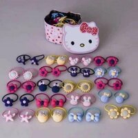 Pvn3319 hộp 40 dây buộc tóc kitty cho bé t2