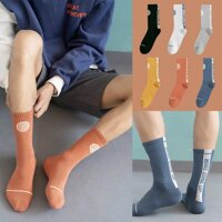 Pvn35762 set 5 đôi tất cao cổ phối hình bóng rổ