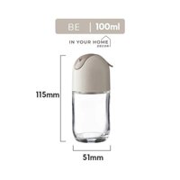 Pvn45869 lọ đựng gia vị hủ đựng tiêu muối chống ẩm thủy tinh nắp bật tự động