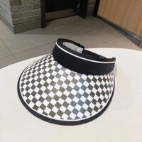 Pvn45871 mũ cói, nón cói nửa đầu chống nắng rộng vành, mũ cói đi biển sang chảnh cho nữ