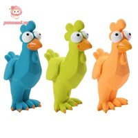 Pwssend Đồ chơi cho chó kêu, Chống cắn Tương tác Bóp âm thanh gà, Dễ thương Giải phóng năng lượng cho chó con Đồ chơi nhai cao su Đồ dùng cho thú cưng