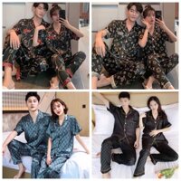 Pyjama đồ mặc nhà nam nữ đồ ngủ đôi lụa cao cấp