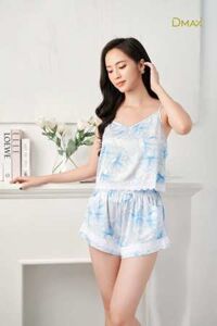 Pyjama lụa dáng ngắn hai dây DMAX PY2068 - S