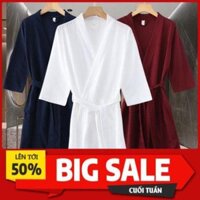 Pyjama nam và nữ, áo choàng tắm đôi waffle, tay áo tứ quý, pyjama mỏng, áo choàng tắm khách sạn năm sao, áo choàng tắm *