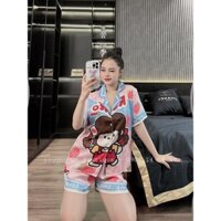 PYJAMA THIẾT KẾ - ĐỒ MẶC NHÀ, ĐỒ NGỦ LỤA XƯỚC CỘC TAY MỀM MÁT