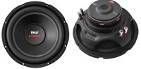 Pyle 10" 2000W Car Subwoofer Audio Power Subs Woofers DVC 4 Ohm, 2pk, Black